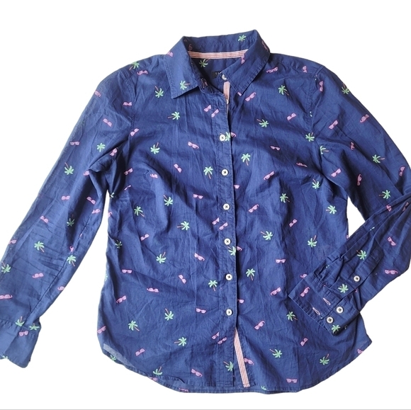 Talbots Petite Small Button Down Cotton - Picture 2 of 6